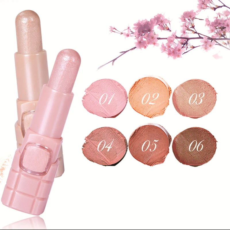 C034 TLM Make up Highlighter Contour Powder Brighten Cosmetic Highlight Face Shimmer Pressed Highlighter Makeup Stick