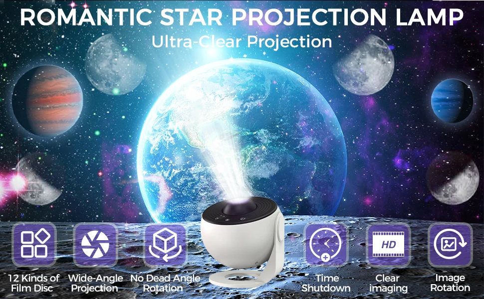 product 12 in 1 planetarium galaxy star projector rotating nebula projector lamp timed starry night light  for kids  bedroom decor-37