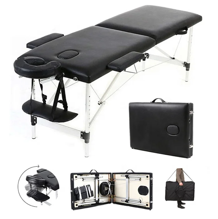 High quality Burgundy Metal Portable massage Chair