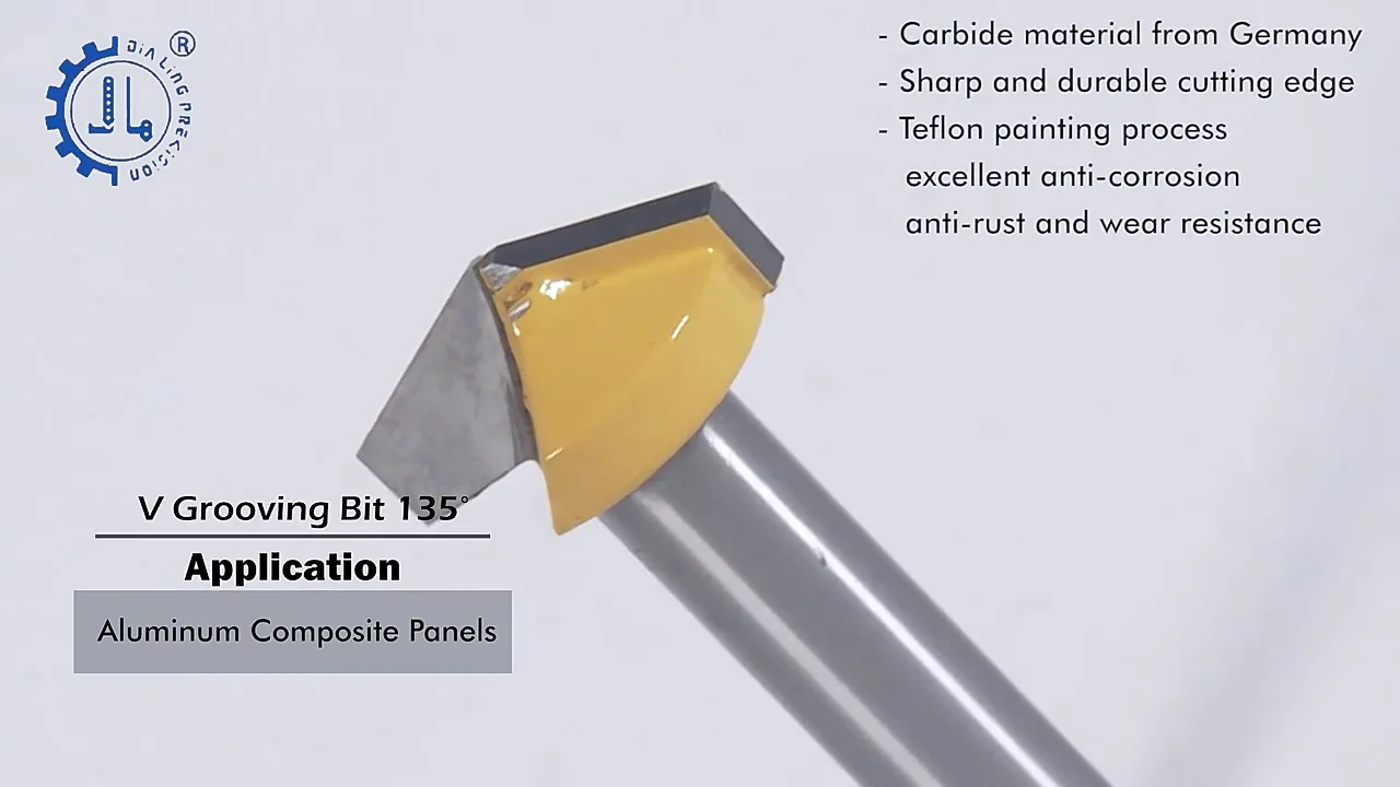 Acp Cutting Tool Mitre Fold Acm Grooving Router Bits 90 Deg Aluminium