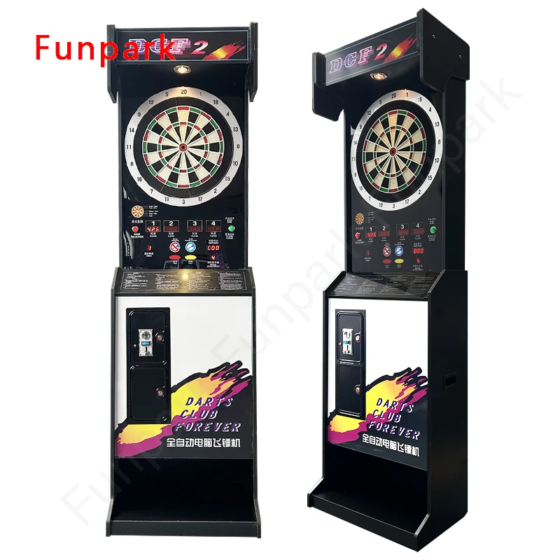 Funpark High Quality Coin Operated Arcade Dart Machine Sport Style Metal and Wooden Pusher for Recreation Centers supplier