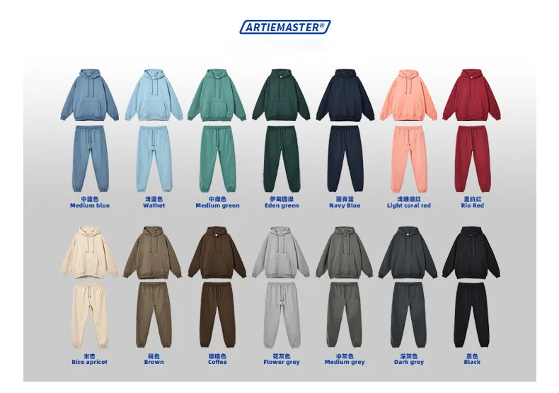 Custom Pullover High Quality Blank Sweat Suits Wholesale Sweat With