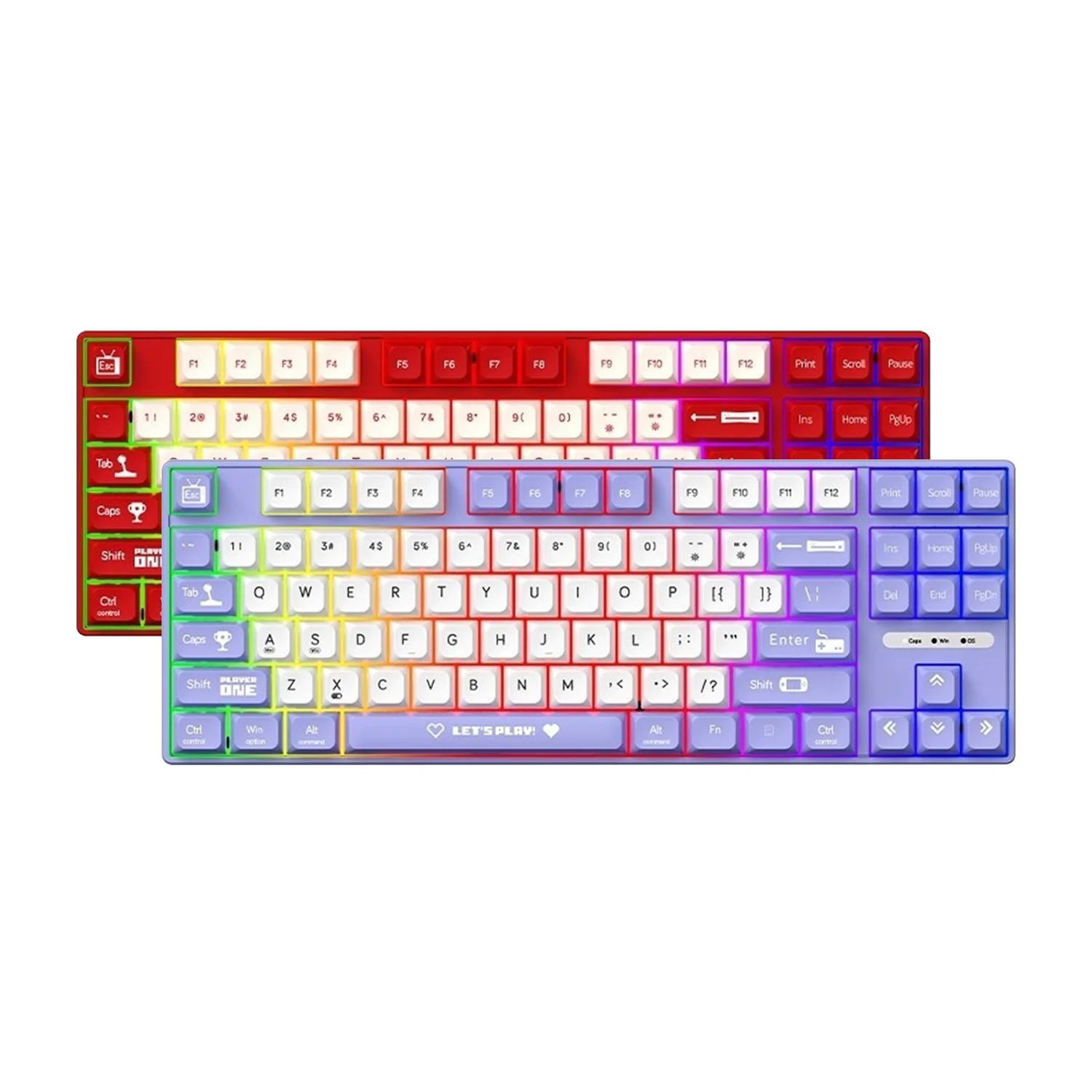 AJAZZ AK870MC Wired Mechanical Keyboard - Gaming & Typing