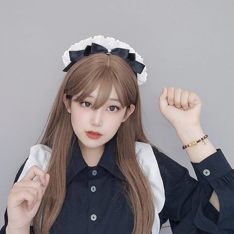 Bandeau Tête Dentelle Femmes - Modèle Ajouré - Pour Cosplay Maid, Déguisement - Taille Unique - Accessoire Cheveux