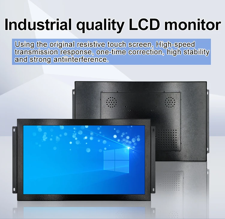 18.5 Inch Industrial Monitor HD-MI VGA AV BNC Industrial LCD Display Screen Metal Case Open Frame Embedded Monitor
