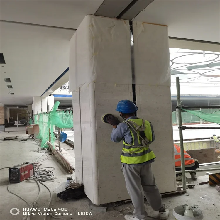 Factory Wholesale Customized Limestone French Shell  White Limestone Texture Limestone Tile