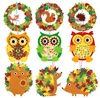 Hedgehog owl garland 3