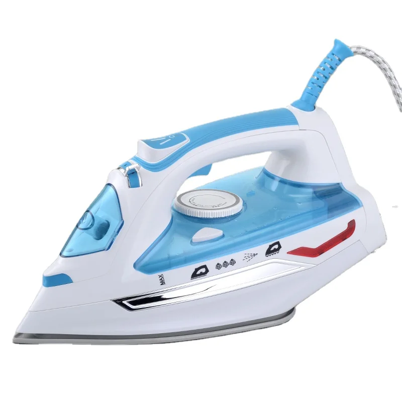 Professional Grade 1700W Steam Iron for Clothes with Rapid Even Heat Scratch