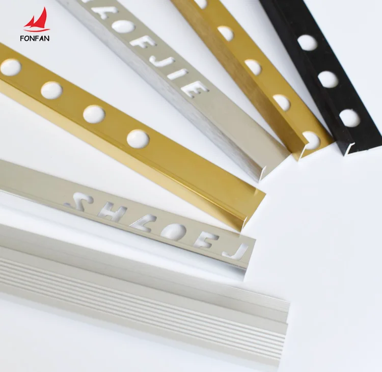 Straight edge L shape ceramic tile floor trim tile corner edging profile metal strips - Online ...