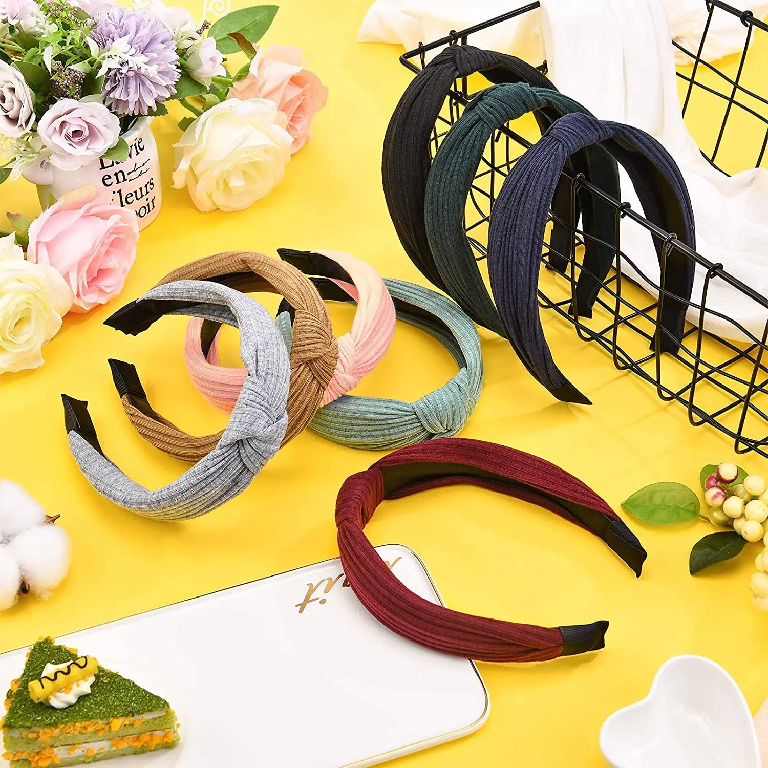 YANHAO Headbands Hair Head Band- Knotted Wide Turban headband Fashion Cute  Hairbands Hair Accessories for Girls and (YHHFG-017) : : Jewellery