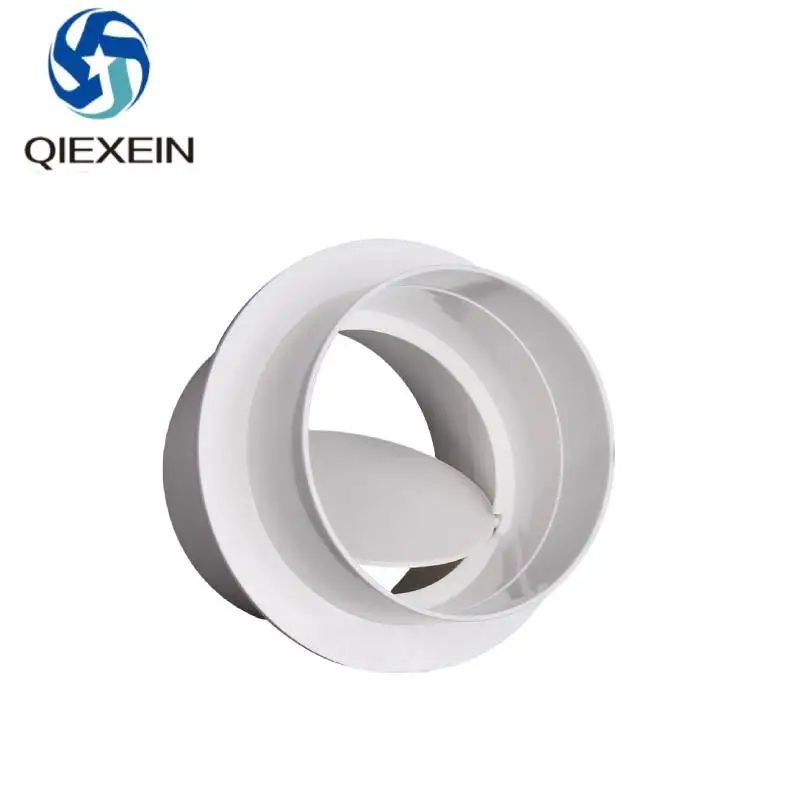 Fresh Air Pipe Check Valve Connector Exhaust Fan Check Valve Pipe Air Damper for Bathroom Kitchen