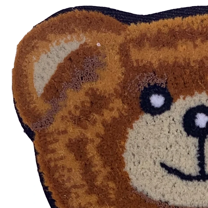 2021 New Design Custom Logo Chenille Patches Bear Shape Toothbrush Embroidery Towel 3D Fabric for Clothing Bag Accessory