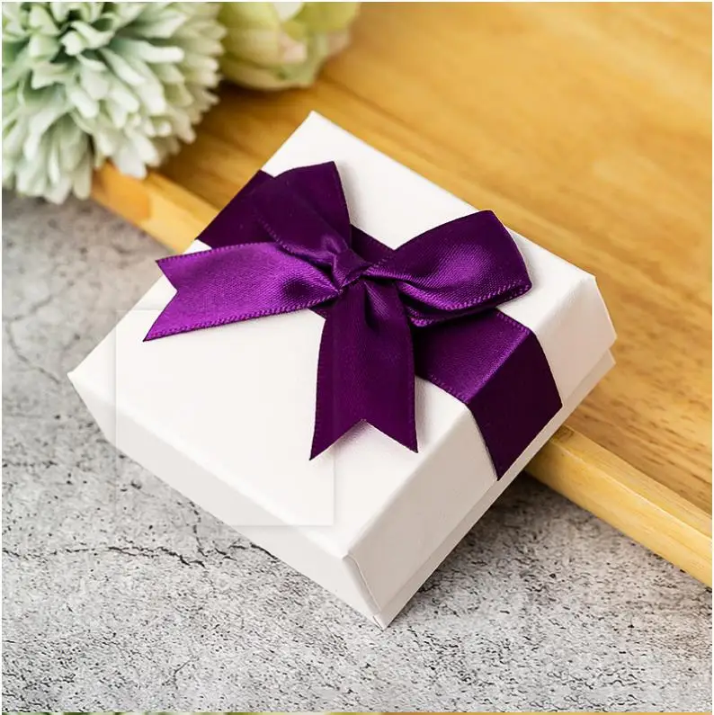 Trendy Colorful Butterfly Knot Jewelry Box With Ribbon,Ring Necklace