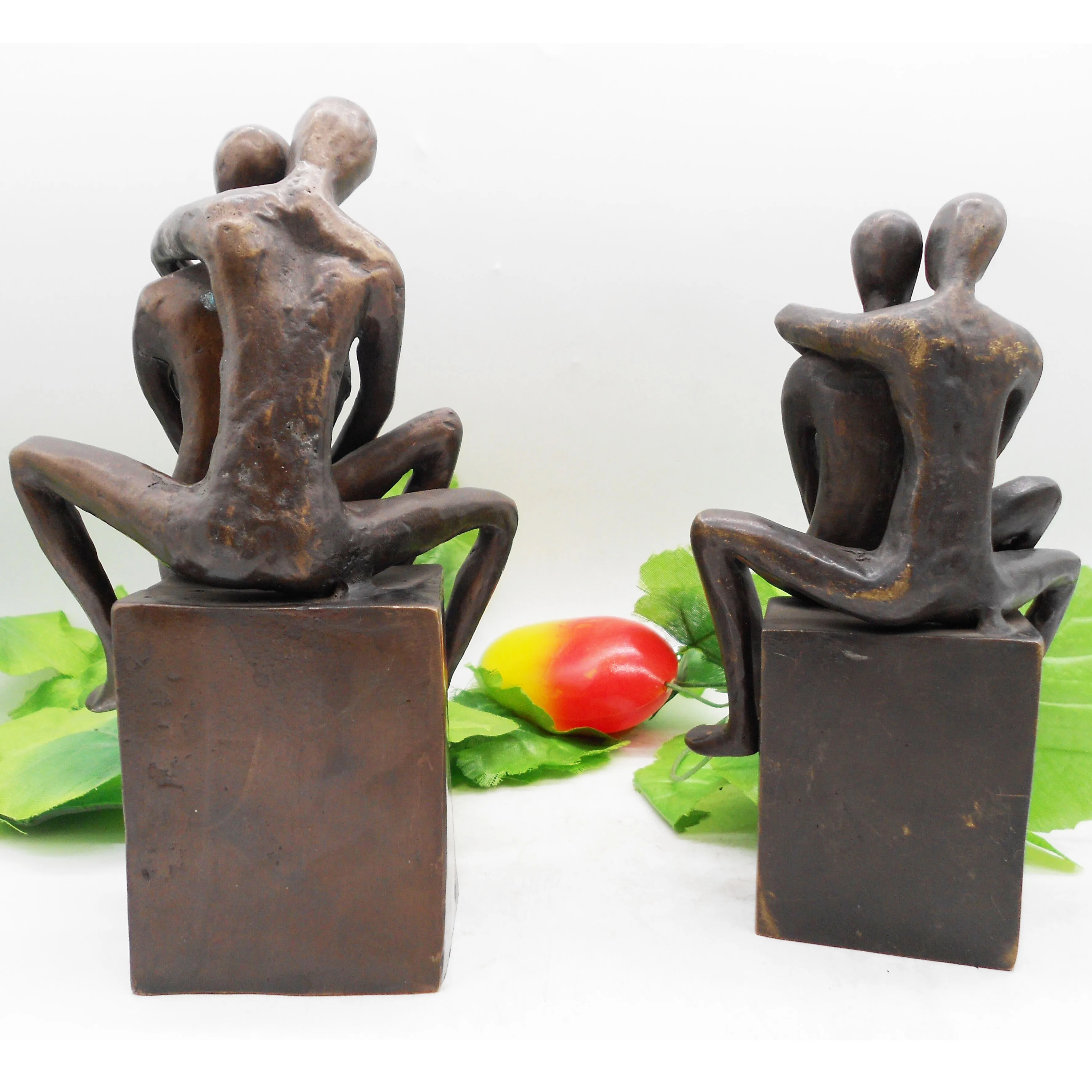 Metal Crafts Cast Iron Gay Lover Gay Couple Sculpture Statue For Lgbtq