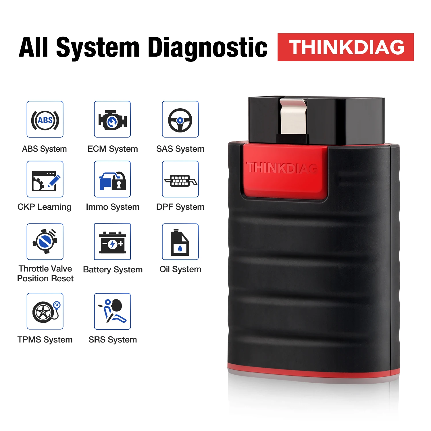 Thinkdiag Old Same  Boot As Easydiag Car OBDII Code Reader Full System BT Android Scanner OBD2 Diagnostic Tool