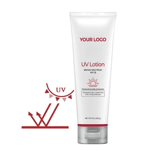 Organic Mineral Herbal Vitamin E Zinc Oxide SPF35 PA+++ Sunscreen Cream for Sensitive Skin Waterproof UVA/UVB Protection