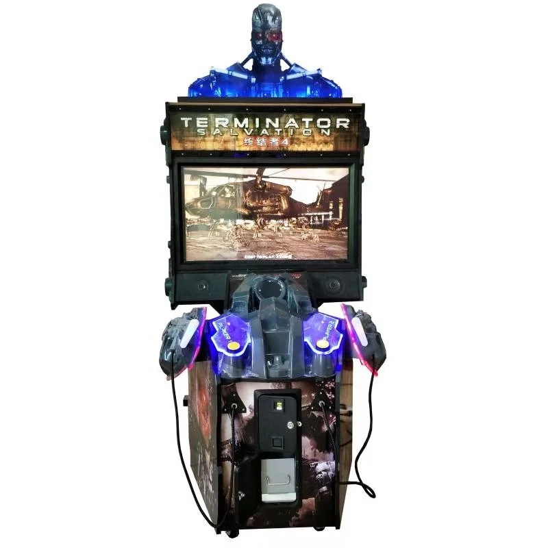 55LCD Terminator Salvation 4 Coin Operated Arcade Gun Shooting Game Machine for Sale