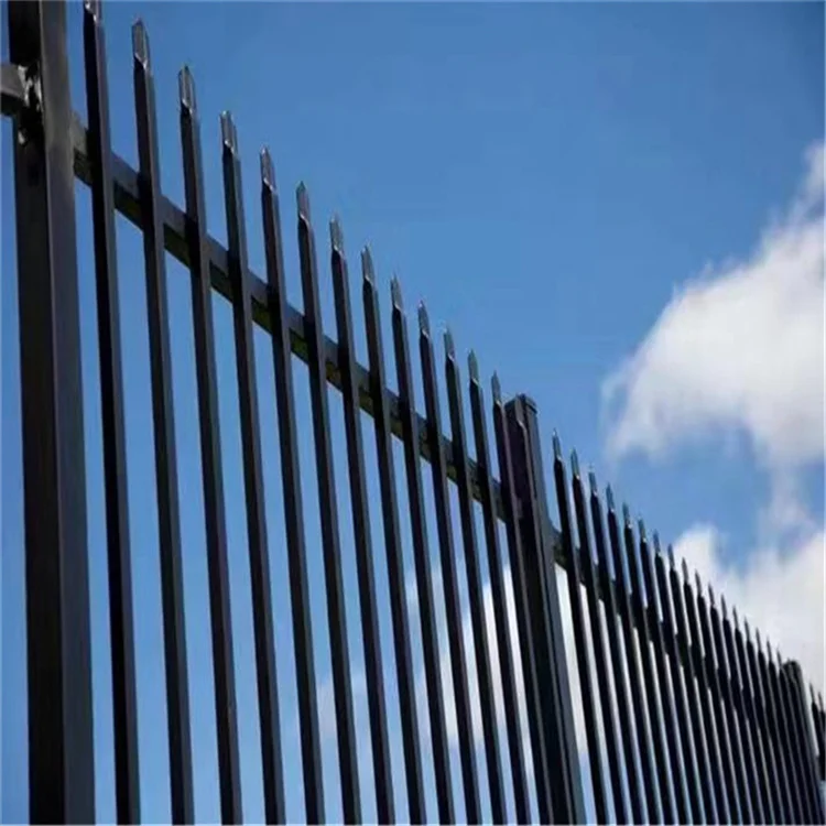 Pvc Black Coated Corrosion Resistance Wrought Iron Fence For Park Fence