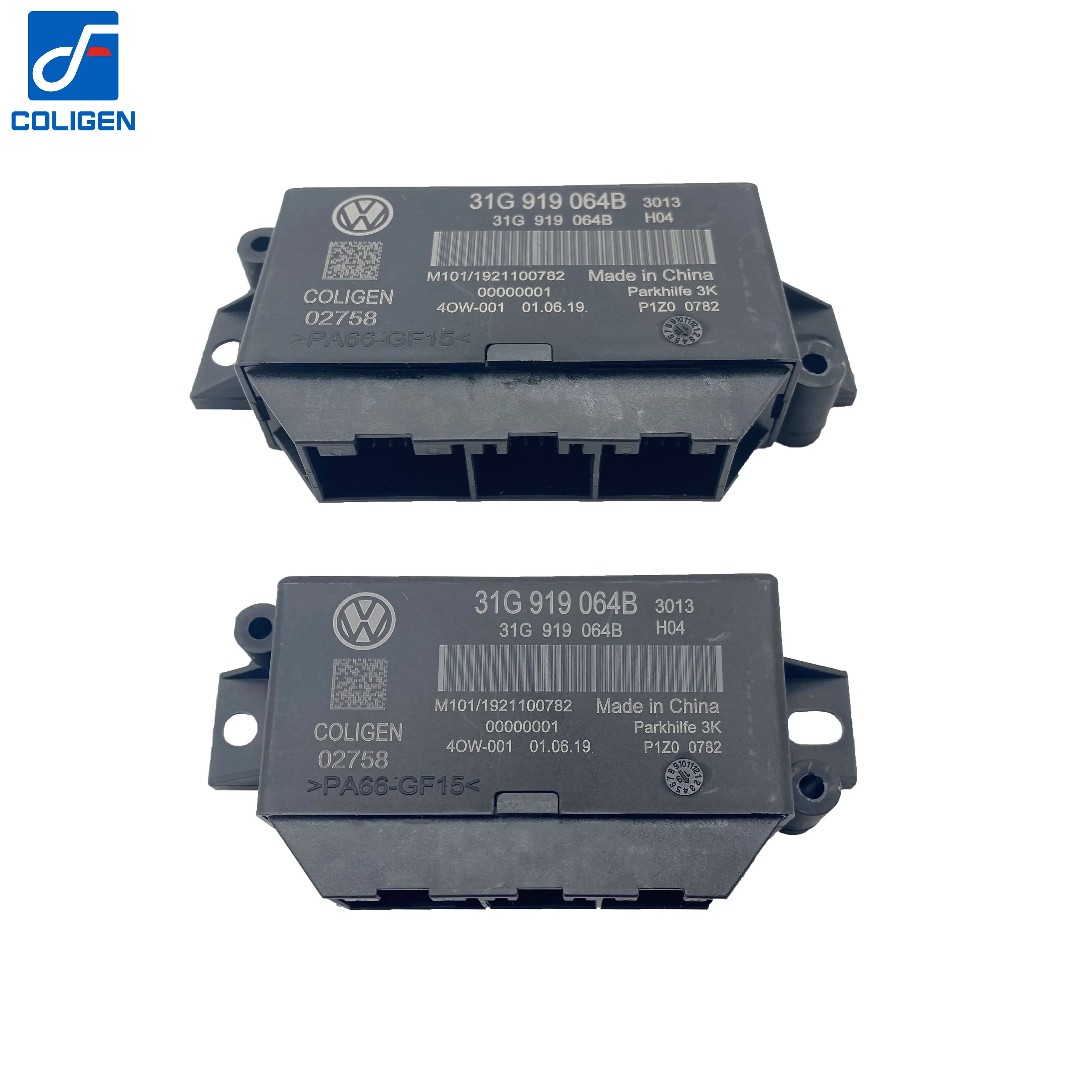 Coligen Original 12V Parking Assistant System with Sensor Digital Car Ultrasonic Front Rear Reverse for VW Polo Golf Caddy