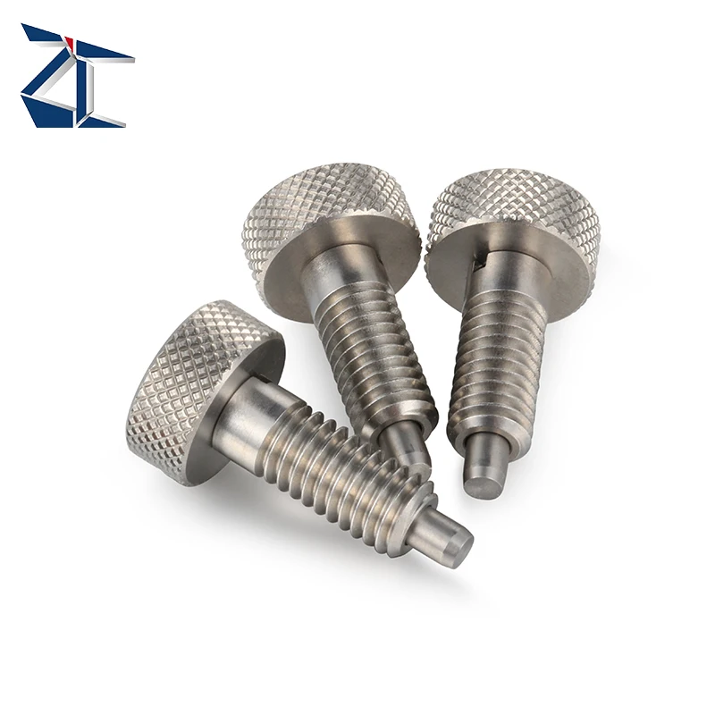 product customized wholesale ss304 ss316 carbon steel zinc plated knob style retractable spring plungers pin-63