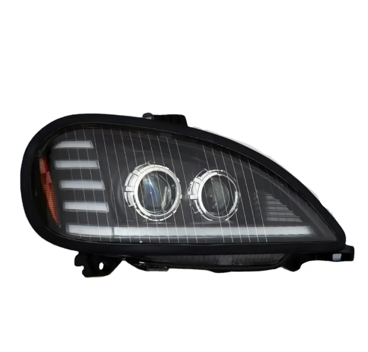 1*PCS Full LED Headlamp for Freight Liner columbia 1996-2017 Semi Truck Black Headlight Upgraded American Truck Lamp Front Light
