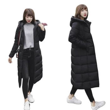 Winter Jacket Women Long Parka Hooded Casual Woman Coats and Puffer Jacket Padded Outerwear Long Coat Parkas M-6XL