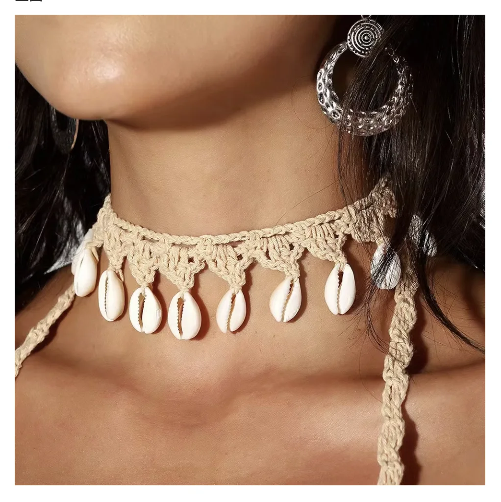 Shell Bracelet Tutorial Diy Cowrie Shell Choker DIY Handmade Waxed