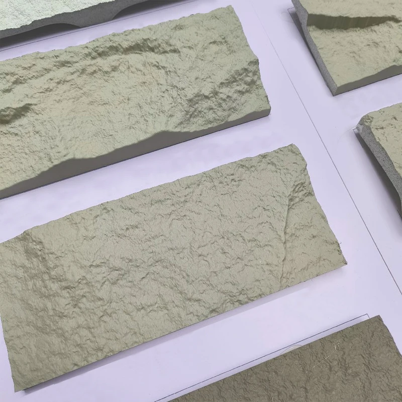 Cultural Stone PU Stone Skin with Mushroom and Mountain Rock Designs Artificial Stone