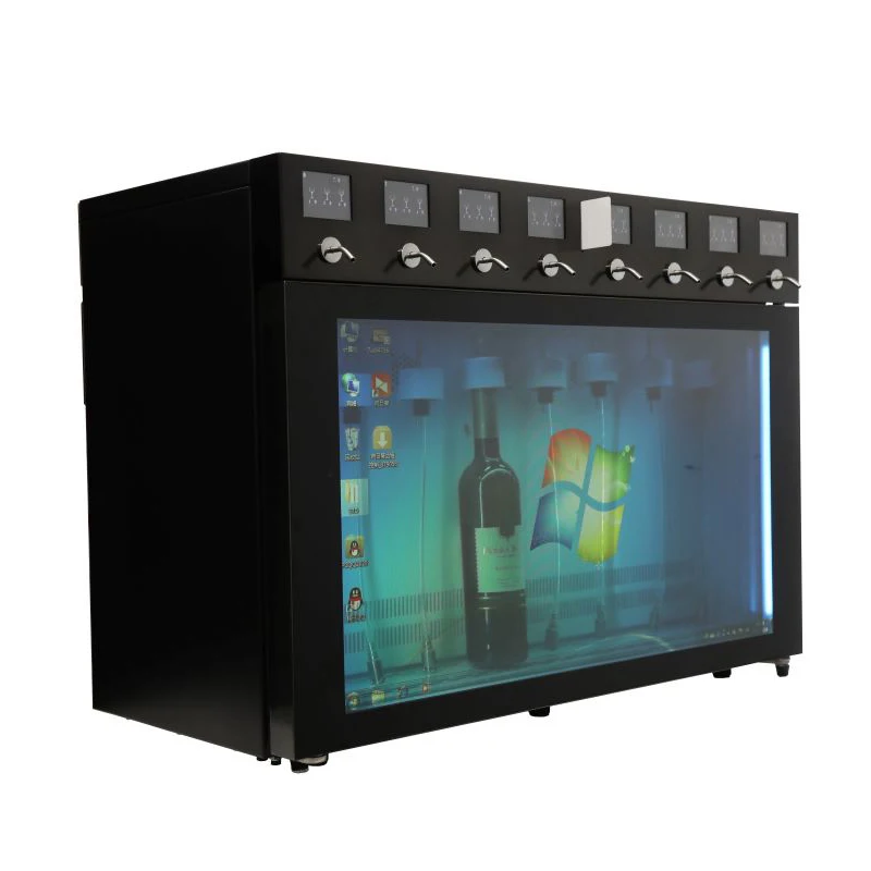 Automatic Vending Machines 8 Bottles Red Wine Dispenser Machine Bar Wine Cooler Fridge