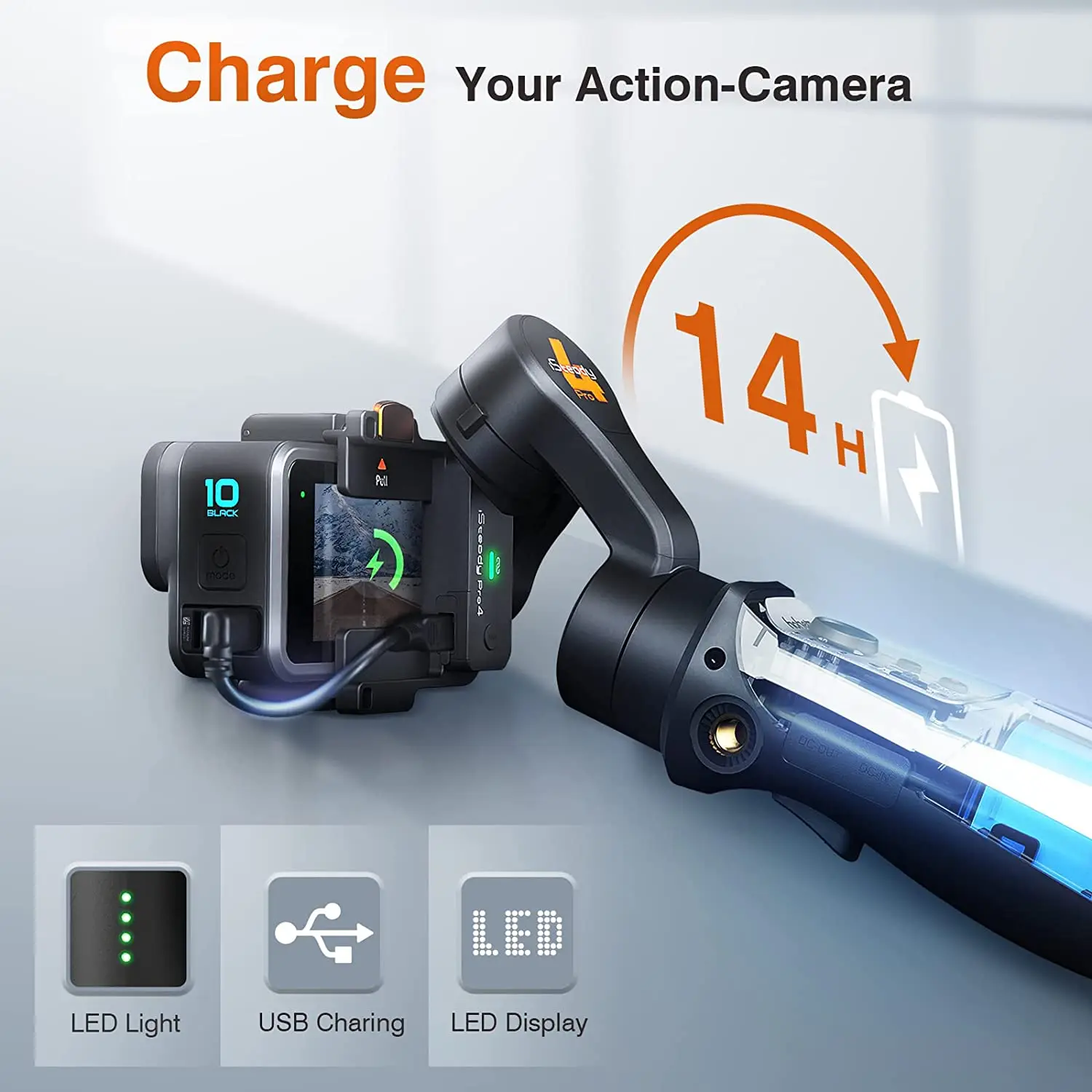 Hohem Isteady Pro4 Stabilize Gopro and DJI Action Cams