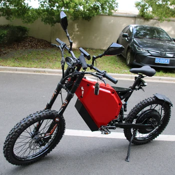 72V 15000W Electric Motorcycle Enduro EBike Full Suspension Stealth Bomber Electric Dirt Bike