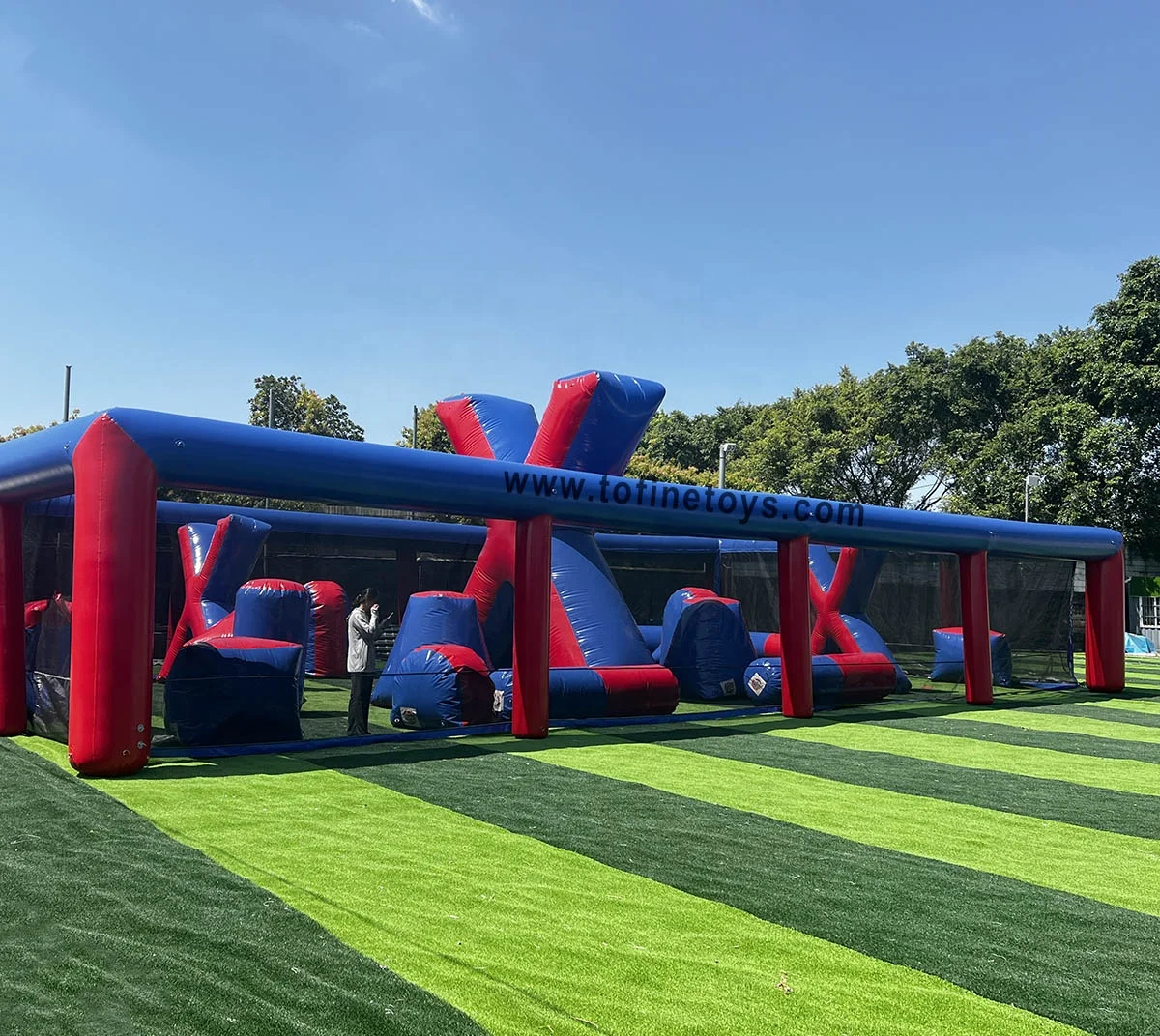 Paintball Arena Inflatable Bouncer Inflatable Air Bunkers Field for Outdoor Sports Event