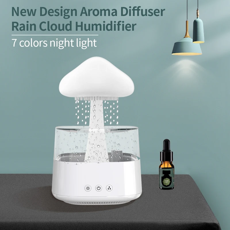 New Design Raindrop Aromatherapy Cloud Diffuser Water Drop Air Rain ...