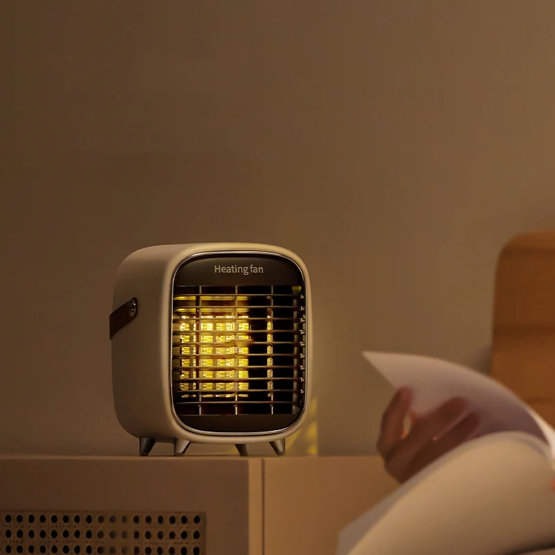 Новый продукт низкоэнергосберегающий малошумный безопасный Ptc электрический портативный Теплое Пространство вентиляторы обогреватели с ночным освещением для использования в