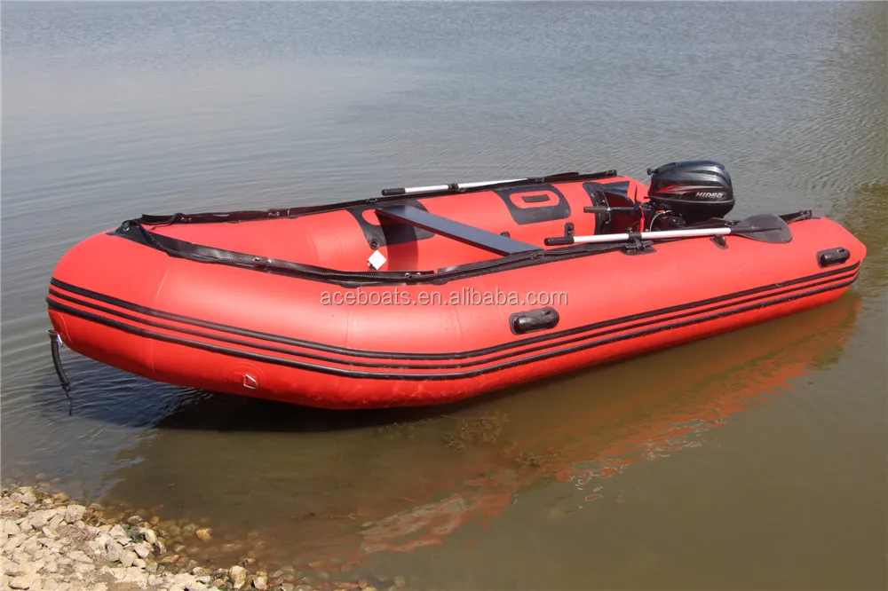 Factory Direct CE Inflatable Boat Fishing Dinghy Hypalon or Pvc Material  Removable Aluminum Floor for Sale