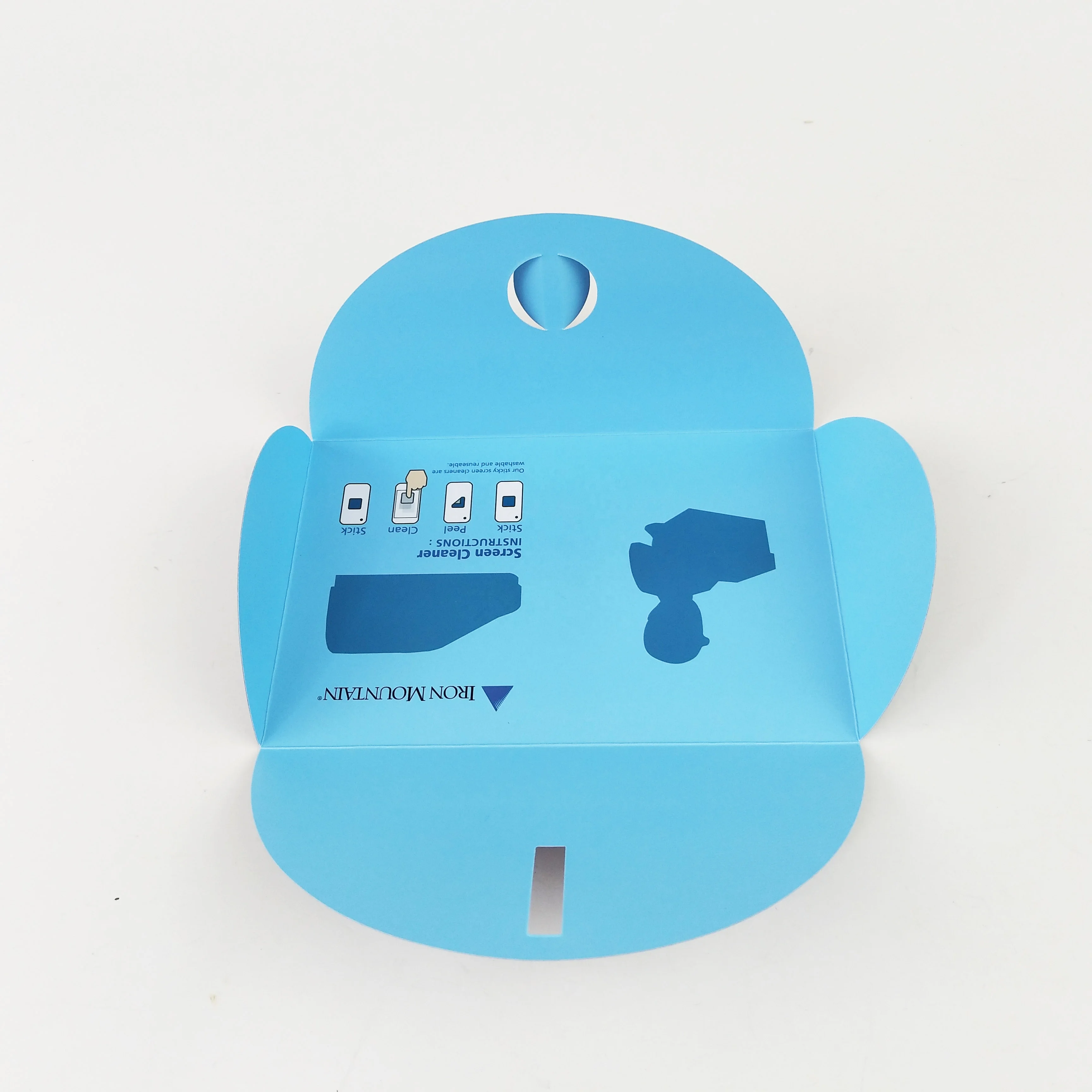 Креативный высококачественный синий бумажный конверт 350 г/м2 для подарочной карты