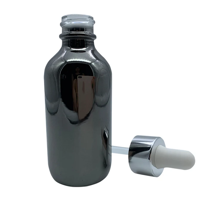 Glossy Painted 15ml 30ml Glass Dropper Bottle With Pipette BPA Free
