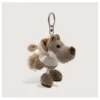 The little wolf doll wearing cream white hooded coat
