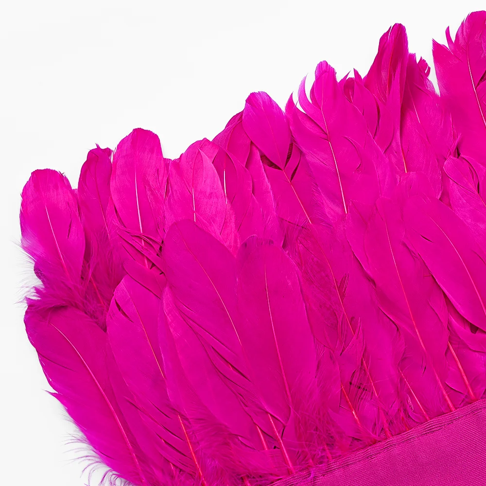Beishi Hot Pink Sleeveless Strapless Bodycon Dresses Women Elegant Midi ...