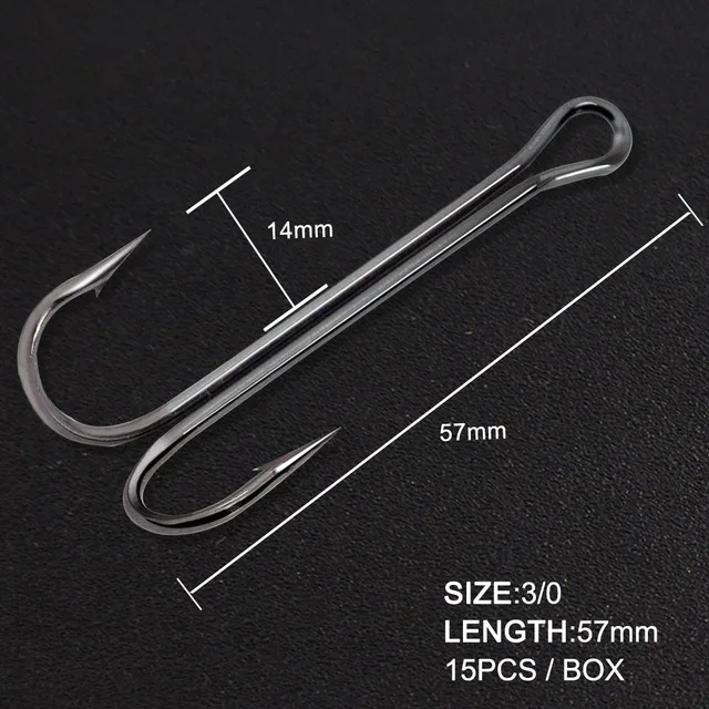 Bass master fishing hooks Double Hook