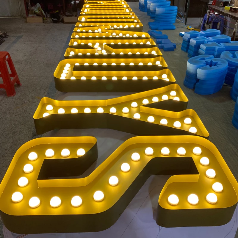 SHINING Vintage LED Signs - Customized 3D Illuminated Letters