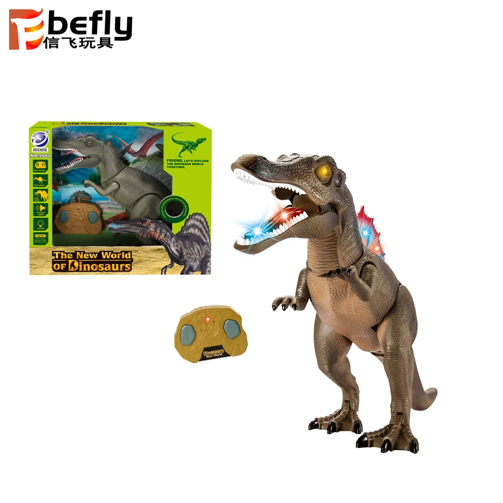 Realistic Moving Spinosaurus Plastic Radio Control Dinosaur Toy with Sound