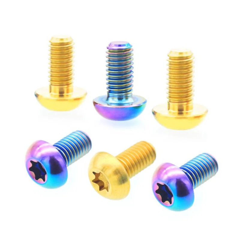 M5 M6 Gr2 Gr5 Hex Socket Tapered Head Titanium Audi Q5 Wheel Bolts Plastic Bolt Cone Screws M6 16 Black