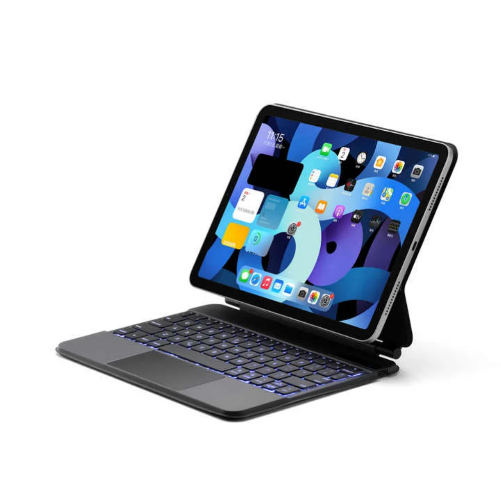 Clavier sans fil de contrôle magique de lévitation magnétique pour Ipad Pro 11 M4 2024 Tablette Air4 boîtier 10.9 en cuir Laudtec