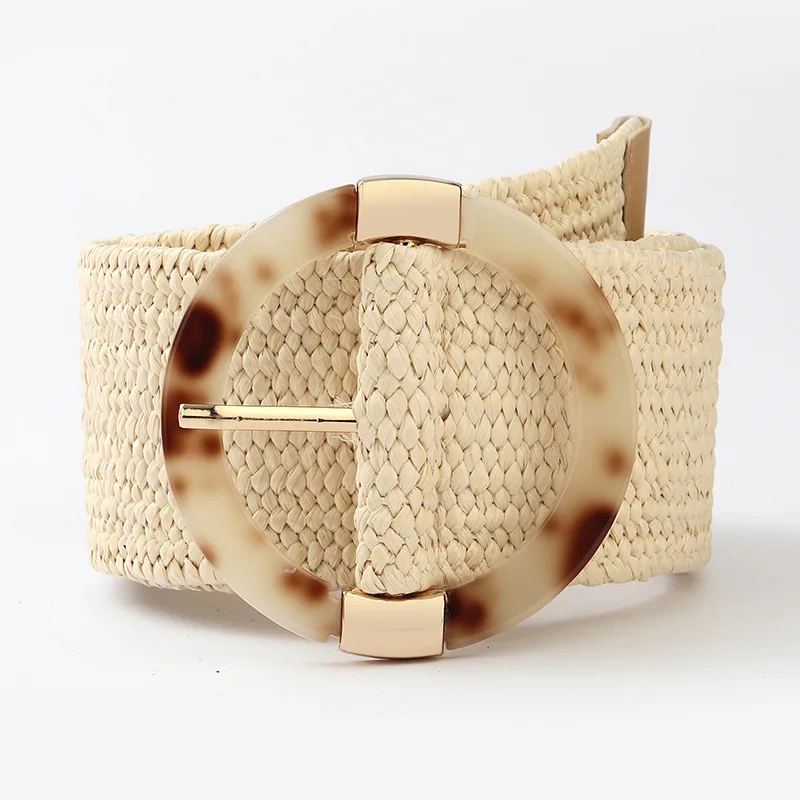 Vintage Knitted Waist Belts with Plastic Buckles for Women display picture 3