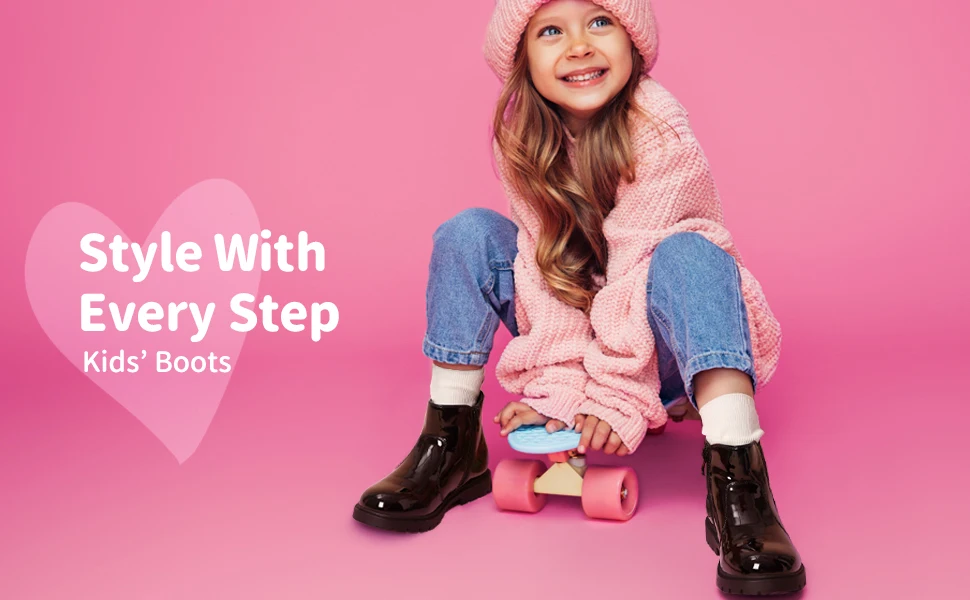 Mädchen Stiefeletten Im Britischen Stil Modische Kinderschuhe_voghion.com