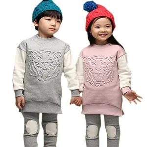2015 Winter Long Sleeve Cotton Childrens Clothing Sets