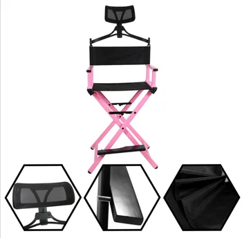 Foldable Portable Upgraded Director Makeup Artist Chair Metal Aluminum Beach Chairs