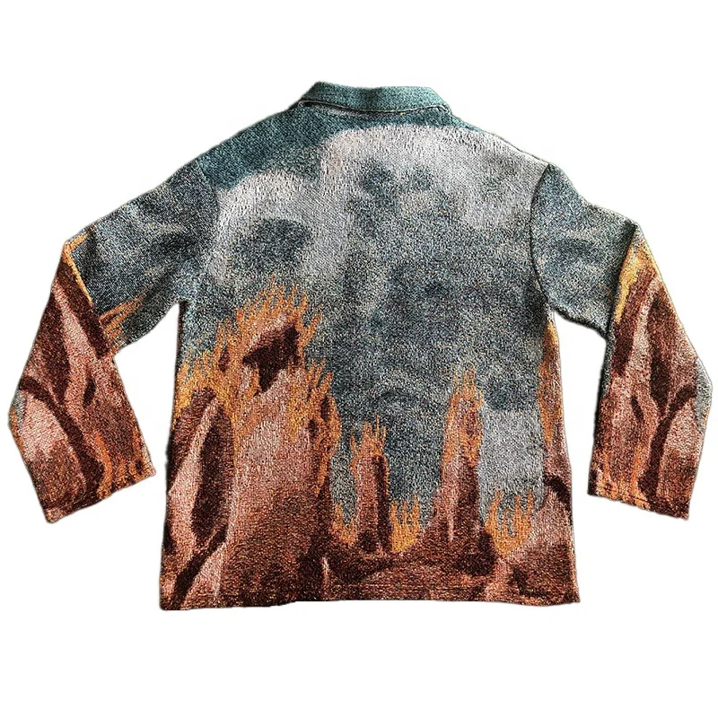 New Arrival Tapestry Clothes Men's Custom Tapestry Jacket Coat Blanket