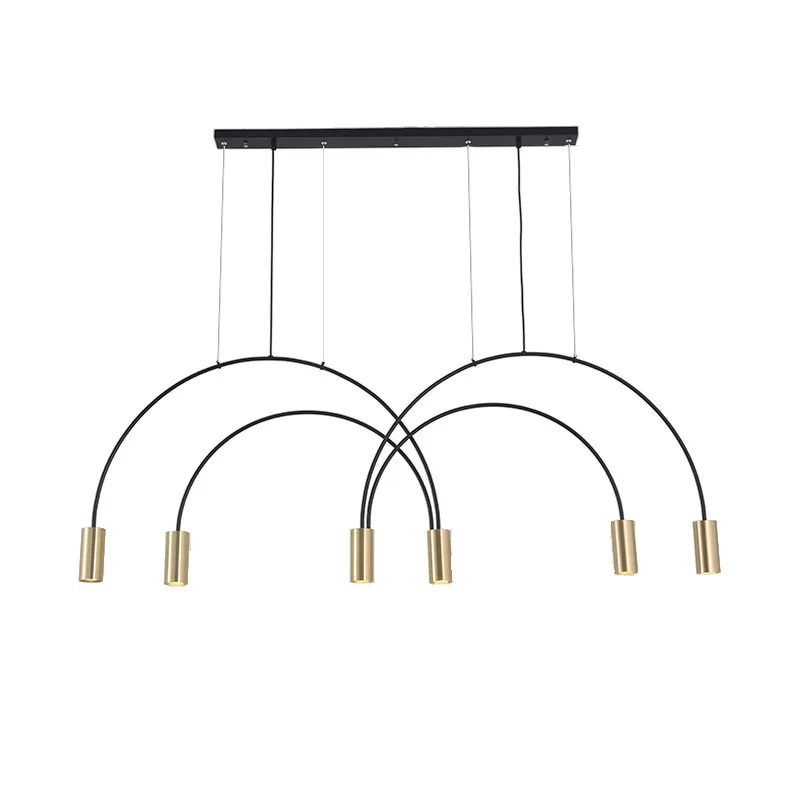 Postmodern Spot Chandelier Lighting Designer Arch Hanging Lamps  Luminaire Restaurant Living Room Bedroom Lamp Lighting Fixtures